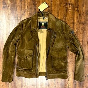 Belstaff - Charlie Suede Jacket - Windsor Moss